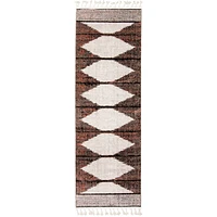 Kybella Losange Taupe Bohemian Area Rug