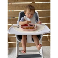 Ensemble de Repas Rose pour tout-petits par Beba