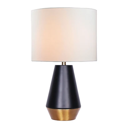 Simone Table Lamp - Black/Gold (26")