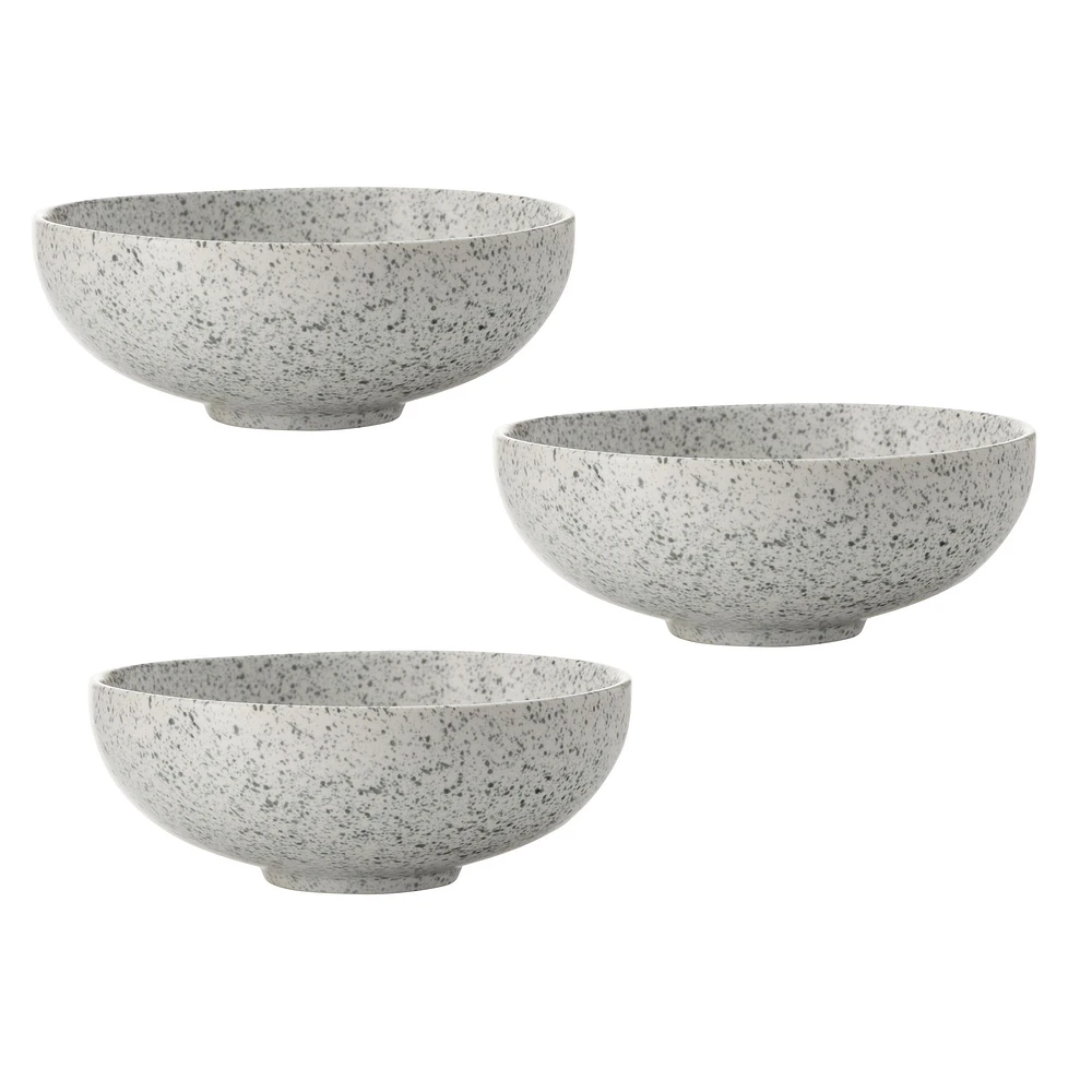 Maxwell & Williams Set of 3 Speckle Coupe Bowls - 19cm