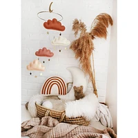 Cloud & Star Mobile - Rust, Ivory, Terracotta, Peach