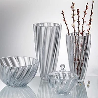 Crystal Bohemia Scallop Vase 35.5cm by Brillant