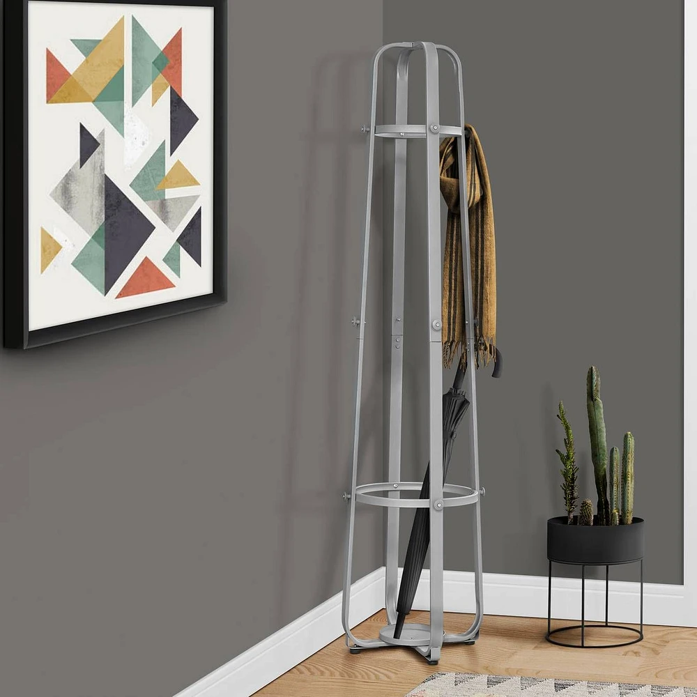 Sally Coat Rack , 12 hooks - Grey