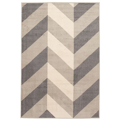 Tapis contemporain gris « Bianca »