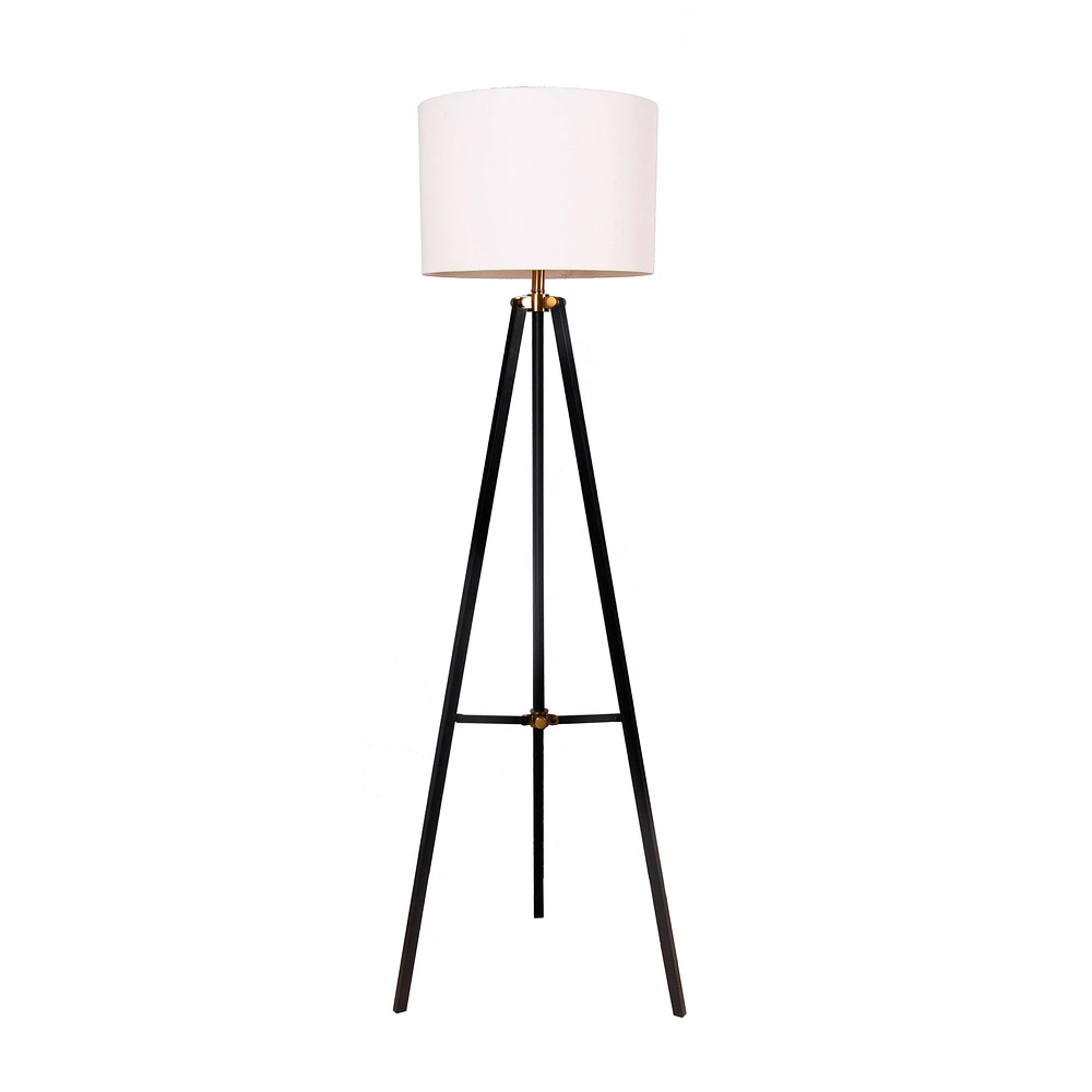 Taylor Tripod Floor Lamp - Black/Gold