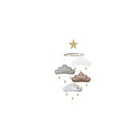 Cloud Mobile - White, Grey, Taupe & Silver