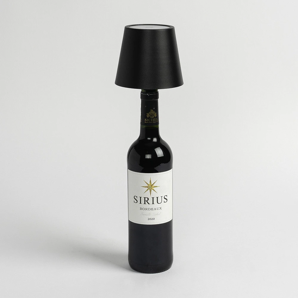 Classic Shade LED Bottle Stopper - Black