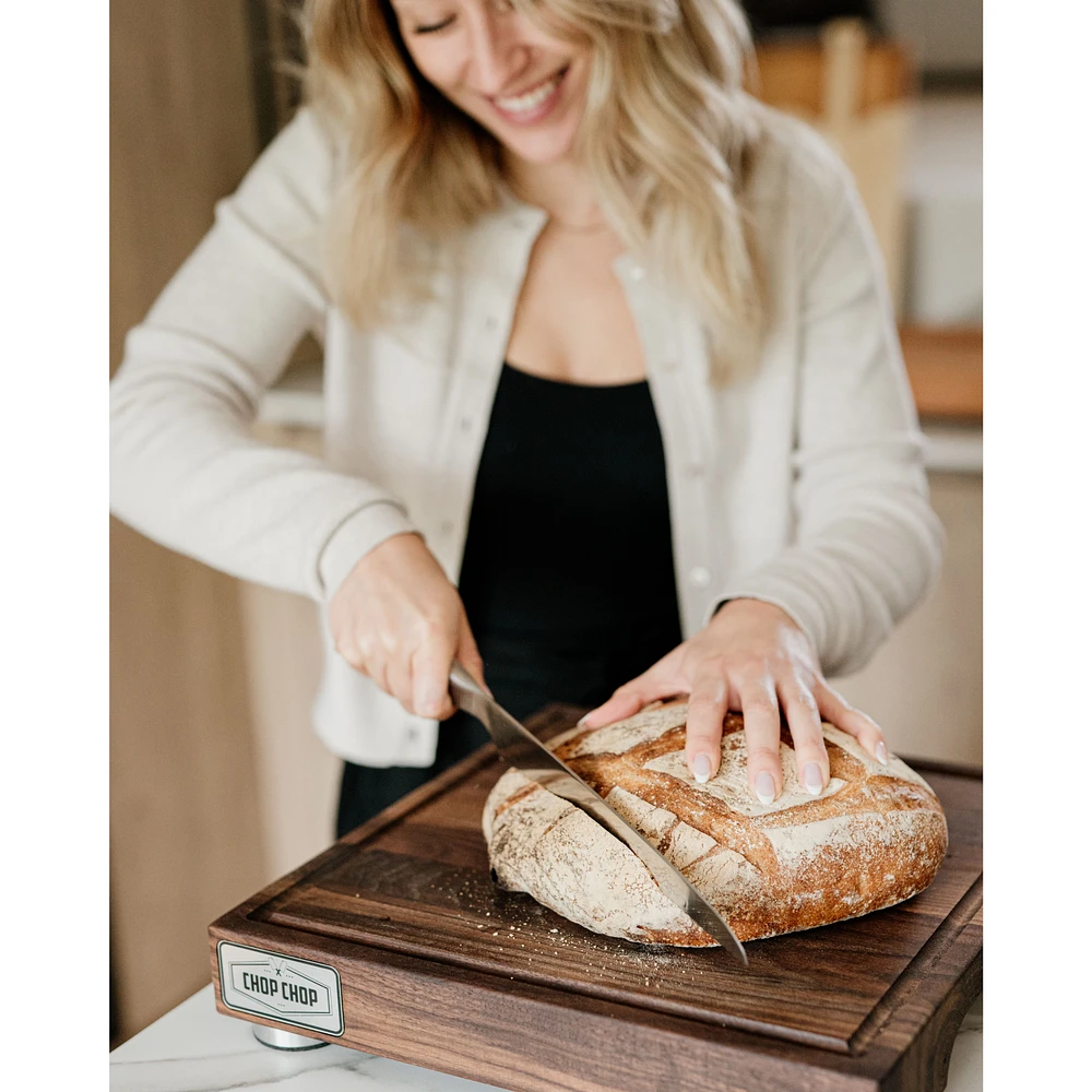 Walnut Butcher Block with Stabilizers - 13.75"