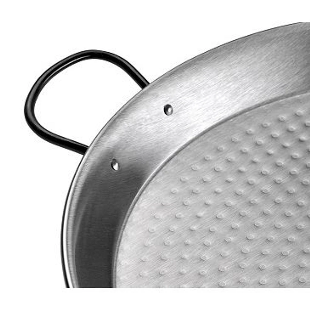 Paella Pan Polished Steel - 38cm by Vaello