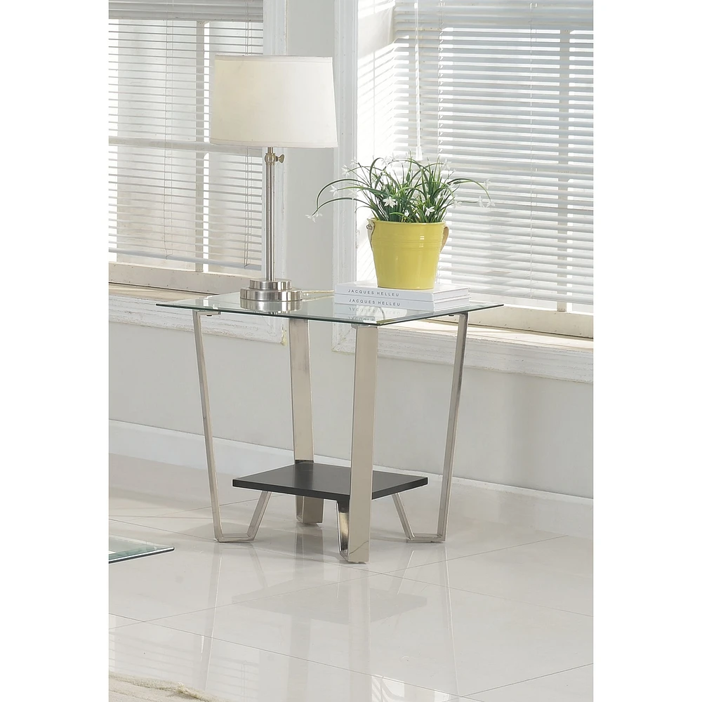 Avalon End Table - Silver