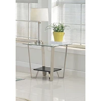 Avalon End Table - Silver