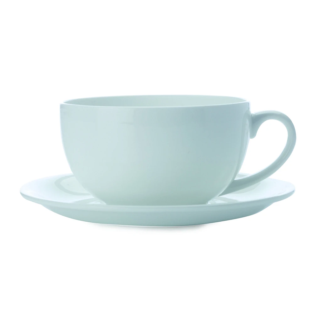 Set of 6 Cashmere Cappuccino Cup and Saucer by Maxwell & Williams