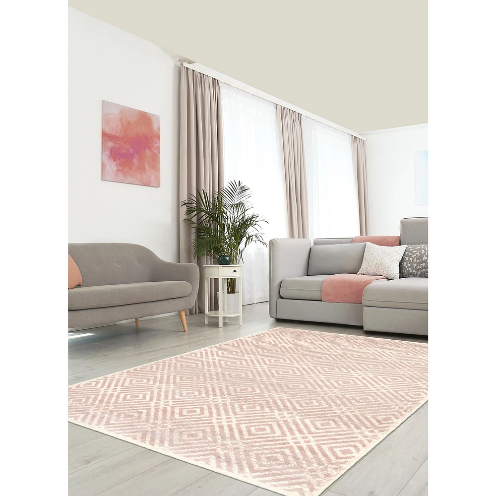 Annika Silver-Pink Rug