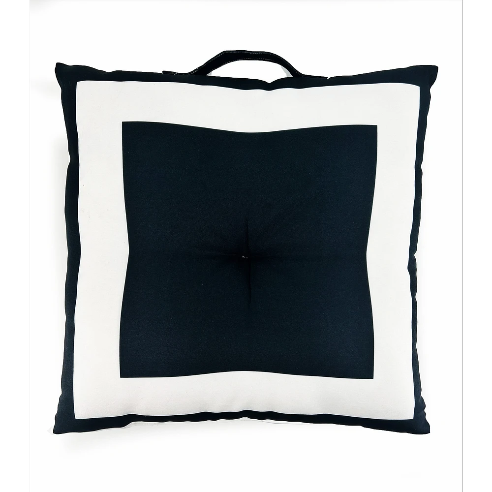 Coussin noir et blanc On the Go