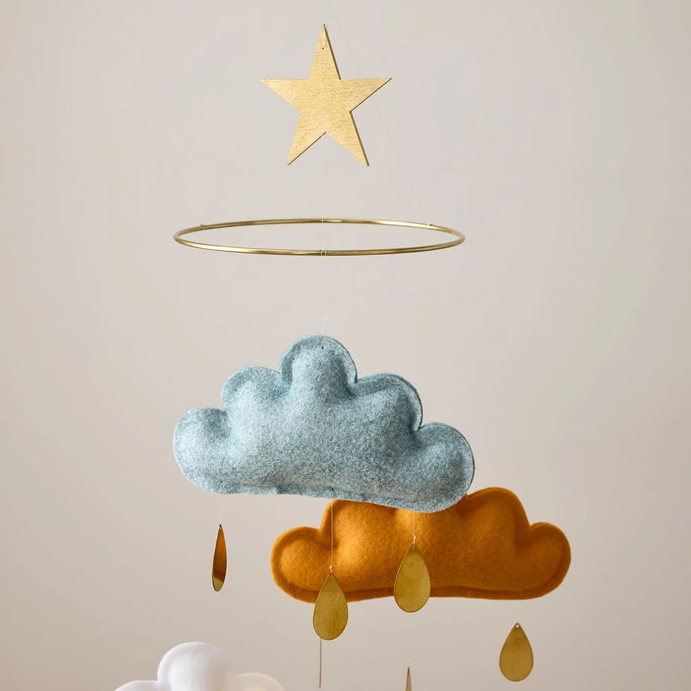 Cloud Mobile - Sage, Orange, White