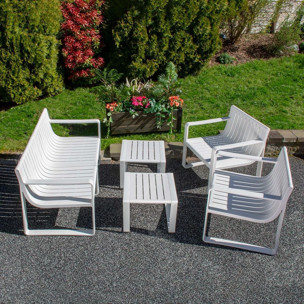 Patioflare 4-Piece Pioneer Conversation Set - Beige