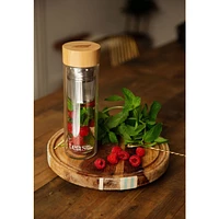 3-in-1 Sustainable Glass and Bamboo Tumbler - Cinnamon