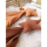 Doudou, étoile, ensemble de 2 - Rouille et Marron