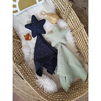 Doudou, étoile, ensemble de 2 - Vert et Bleu Marine