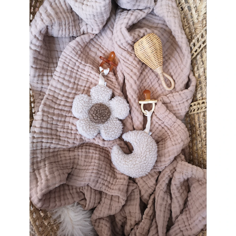 Daisy and Moon Pacifier Clips