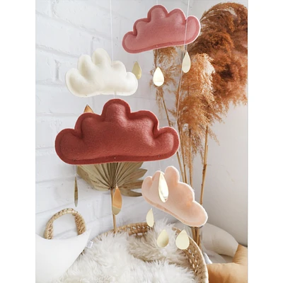 Cloud Mobile - Blush, Ivory, Terracotta & Peach