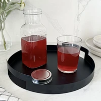 Serving Tray Black Metal by Natural Living