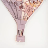 Floating Above Pink Hot Air Balloon Shadow Box