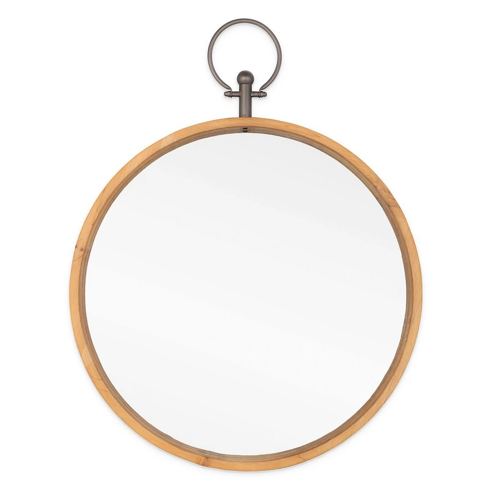 Harlow 24" Wood Wall Mirror