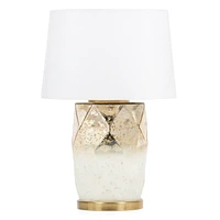 Lavinia 22" Gold Glass Table Lamp