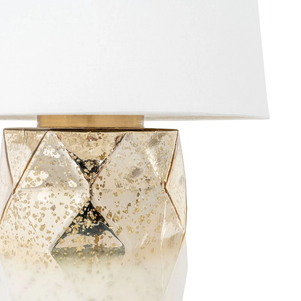 Lavinia 22" Gold Glass Table Lamp