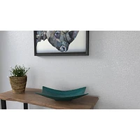 Amalyn Teal Decorative Ceramic Tray