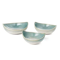 Set of 3 Dorian Decorative Ceramic Bowls