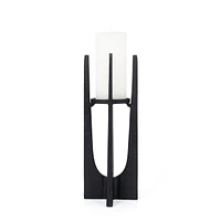 Sanders Small Black Candle Holder