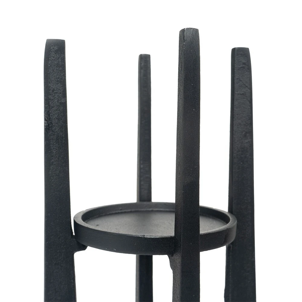 Sanders Small Black Candle Holder