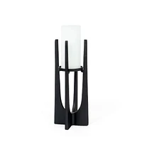 Sanders Small Black Candle Holder