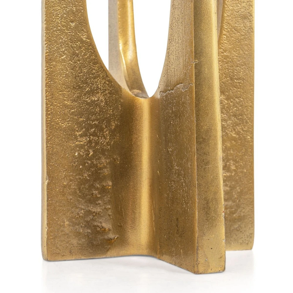 Sanders Large Gold Candle Holder