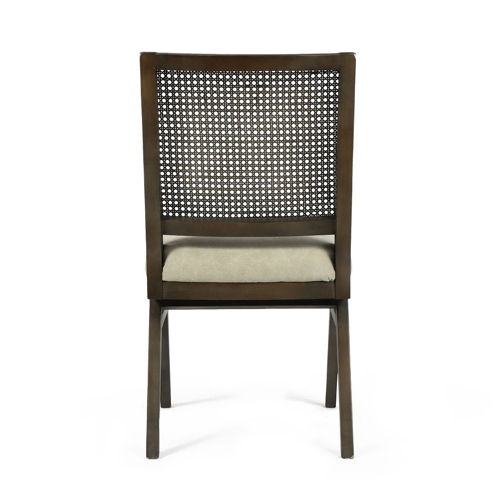 Set of 2 Westin Cane Back Dining Chairs