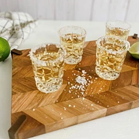 Set of 4 Noblesse Crystal Shot Glasses by Nachtmann