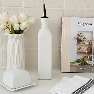 Park West White Large Oil Bottle by BIA