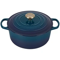 Cocotte ronde signature 5,3 L par Le Creuset - Agave