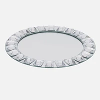 Assiette de présentation miroir « Elegance » avec contour diamanté