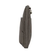 Travelon Essentials Travelon Sac à bandoulière antivol asymétrique mini - Fumée