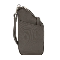 Travelon Essentials Travelon Sac à bandoulière antivol asymétrique mini - Fumée