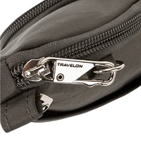 Travelon Essentials Travelon Sac à bandoulière antivol asymétrique mini - Fumée