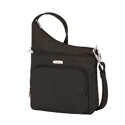 Anti-Theft Essentials North/South Asymmetric Crossbody - Black