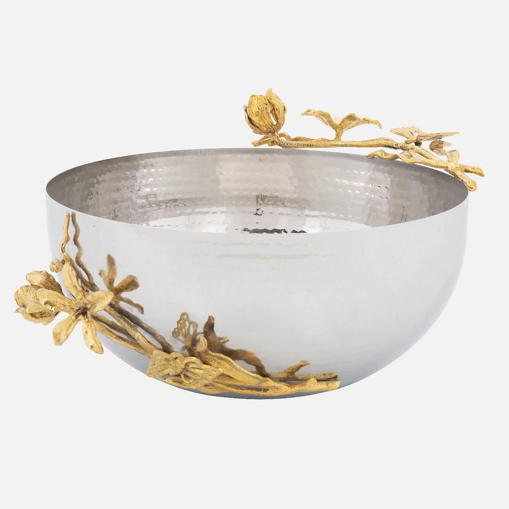 Elegance Gold Butterflies Bowl (11")