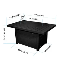 Foyer sur table « Serenity » - Onyx noir par Sunbeam