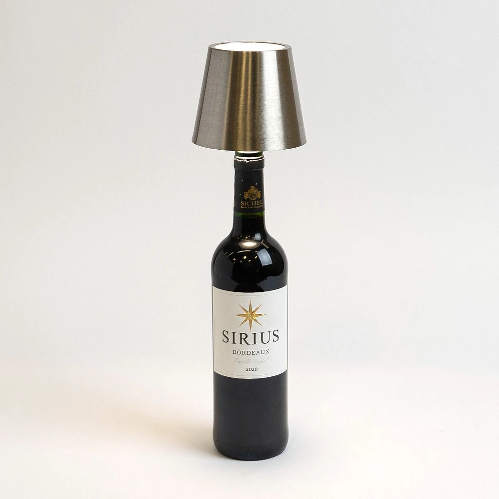 Classic Shade LED Bottle Stopper - Silver