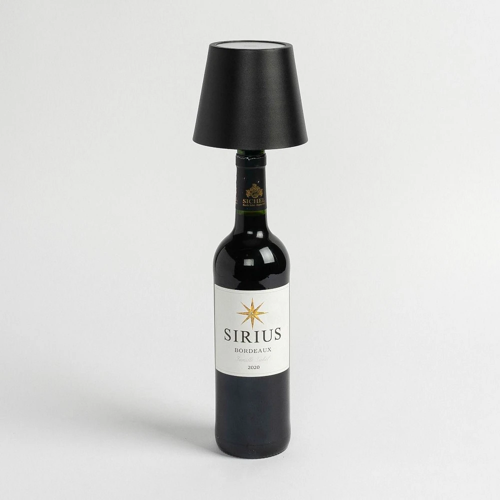 Classic Shade LED Bottle Stopper - Black