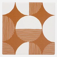 Set of 4 Geo Yellow and Ocher Coasters